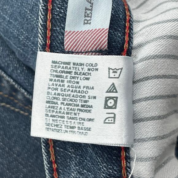 Dickies Relaxed Dark Wash Cotton Blend Work Mechanic Bootcut Denim Jeans 8 - Picture 10 of 13